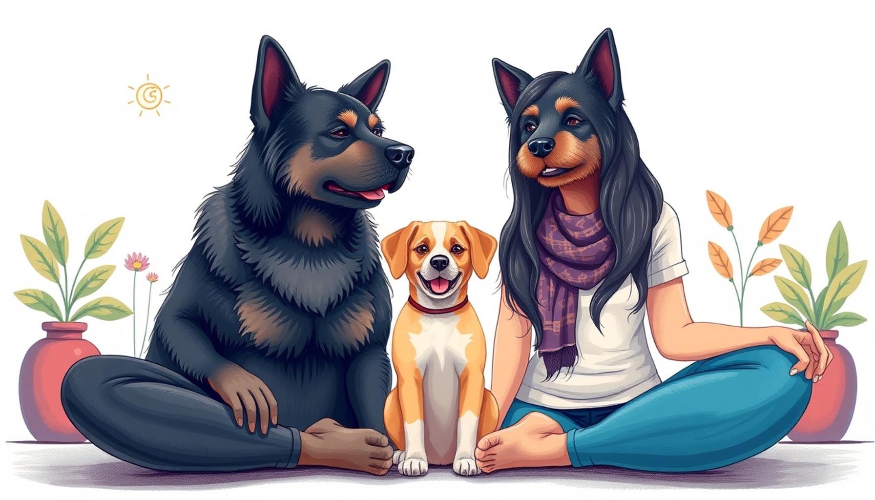 The therapeutic effects of meditation and yoga with the presence of pets